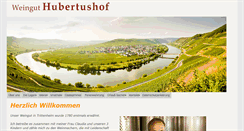 Desktop Screenshot of hubertushof-trittenheim.de